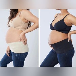 Ingrid & Isabel | Nude & Black Maternity BEBAND Belly Band | S/M M/L